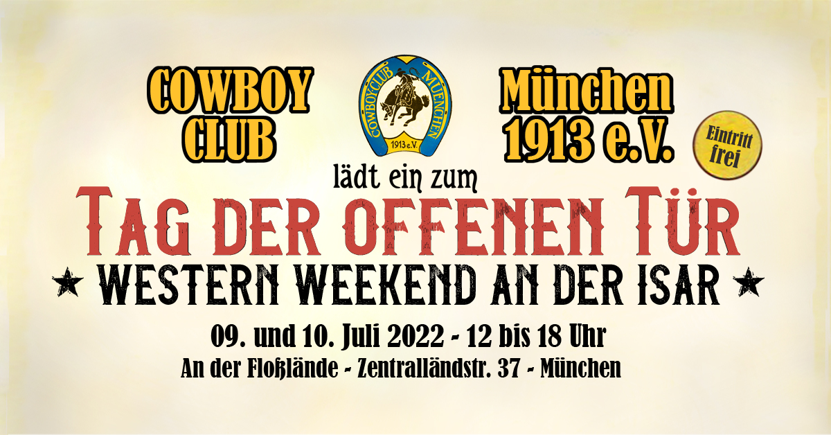 Read more about the article Tag der offenen Tür 2022 – Western Weekend an der Isar