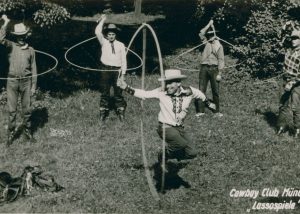 Lassospiele des Cowboy Club München, um 1953